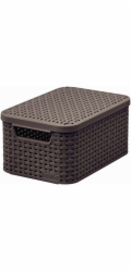 Box Curver Style S 6L s víkem tmavě hnědý