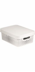 Box Curver Infinity Dots 11L s víkem bílý