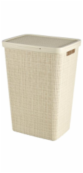Koš na prádlo Curver Jute 58L s víkem béžový
