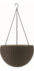 Květináč Keter Hanging Sphere mocha