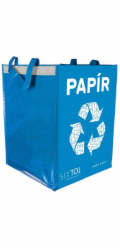 SIXTOL Taška na tříděný odpad SORT EASY PAPER, 30x30x40cm, 36l SIXTOL