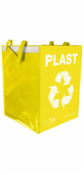 SIXTOL Taška na tříděný odpad SORT EASY PLASTIC, 30x30x40cm, 36l SIXTOL