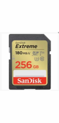 Paměťová karta Sandisk Extreme 256 GB SDXC 180 MB/s / 130 MB/s UHS-I, Class 10, U3, V30
