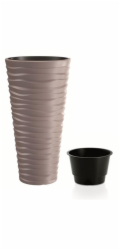 Květináč Prosperplast SAND SLIM mocca 29,6 cm 