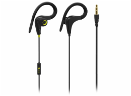 Sluchátka Meliconi, 497446, stereo, ergonomické ušní háčky, mikrofon, jack 3,5 mm