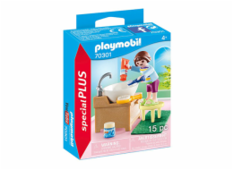Holčička při čištění zoubků Playmobil, Život ve městě, 15 dílků