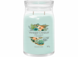 Svíčka Yankee Candle Signature velká, Aloe & Agave, Aloe a agáve, 567 g