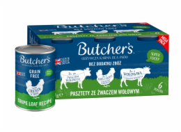 BUTCHER S Original Mega pack mix tripe loaf recipe - mokré krmivo pro psy - 6 x 400g