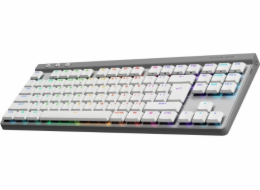 Logitech G G515 - Klávesnice - technologie LIGHTSPEED - TKL - podsvícení - bezdrátový - 2.4 GHz, Bluetooth, USB - QWERTY - US mezinárodní - klávesový spínač: GL Tactile - bílá