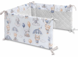 Sensillo LOT IN THE CLOUDS BED PROTECTOR PLYŠOVÝ KARO