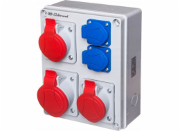 Elektromet RSK-3 940072 rozvaděč 8 modulů se západkami 1X32A/5P 1X16A/5P 2X16A/3P RSK-3 IP44