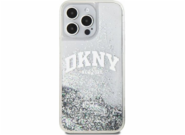Velké logo DKNY  Liquid Glitter – pouzdro na iPhone 15 Pro Max (bílé)