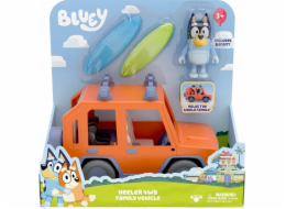 Tm Toys Bluey Blue Figurka - Rodinný set do auta + Postava psa BLU13018