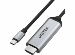 Unitek USB-C – HDMI kabel 1,8 m stříbrný (V1423A)
