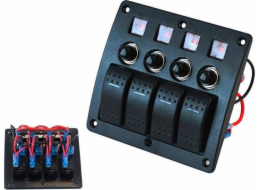 TurboWorks vypínač ON-OFFx4,BA 2x5A 1x10A 1x15A