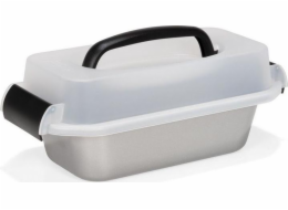 Forma na cukroví patisse s krycím krytem 23 cm, stříbrná ocel