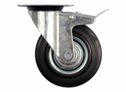 Vorel Otočné kolečko s černou gumou a brzdou 160mm 87325