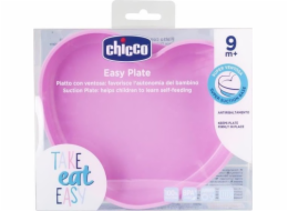 Chicco-Silikonové srdce s přísavkou - růžové - 9m +