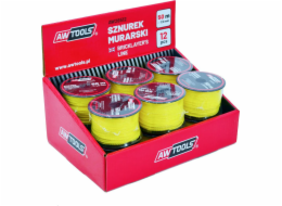 AWTools ZDĚNÁ ŘETĚNA 50m / 1,5mm 12ks. AW26512