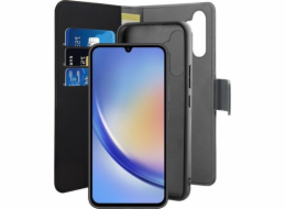Puro PURO peněženkové odnímatelné pouzdro 2v1 pro Samsung Galaxy A34 5G (černé)