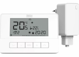 Tech Bezdrátový, dvoupolohový pokojový regulátor T-4.2 bílý STT-4.2WH