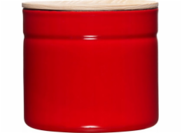 Riess  - Kuchyňská nádoba s dřevěným víkem 1,3l Fresh Tomato