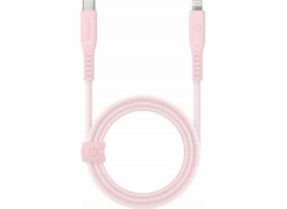 Energea USB kabel ENERGEA Flow USB-C - Lightning C94 MFI kabel 1,5m růžový/růžový 60W 3A PD Fast Charge