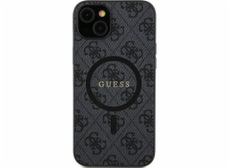Originální pevné pouzdro Guess  GUHCS24SGF4GGR pro Samsung S24 (kompatibilní s logem Magsafe / 4G Ring classic / černá)
