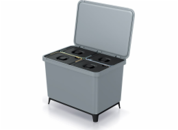 Prosperplast odpadkový koš na třídění, šedý (NKS60W4-429U)