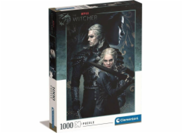 Clementoni - Puzzle 1000 Netflix: Zaklínač - Geralt a Ciri