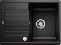 Blanco dřez ZIA 45 S Compact Silgranit PuraDur Black, oboustranný, automatický doraz.