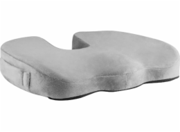 Powerton Ortopedický polštář, plastový hrot odolný proti tlaku, ergonomický, šedý, paměťová pěna, Powerton