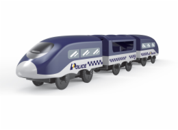 BABU vláčky - Vlak Policie s vagóny na baterie