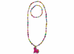 Sada šperků s přívěskem Růžový koník