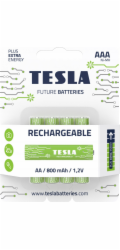 Tesla AAA RECHARGEABLE+ nabíjecí Ni-MH 800 mAh, 4 ks, NewDesign