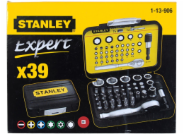 Stanley Sada bitů a hlavic 1/4" s mini - ráčnou 39-dílná