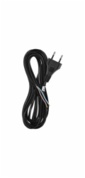 Flexo šňůra PVC 2× 0,75mm2, 5m, černá