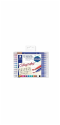 STAEDTLER Kaligrafické popisovače "Calligraph Duo", sada, 12 barev, 2,0/3,5 mm, oboustranné
