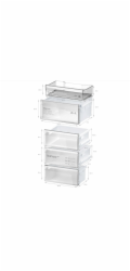 Bosch Serie 4 KGN39VICT fridge-freezer Freestanding 363 L C Stainless steel