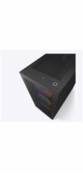 NZXT skříň H7 Flow RGB edition / ATX / 3x 140 mm fan / USB-C / 2x USB / prosklená bočnice / mesh panel / RGB / černá