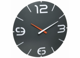 TFA nástěnné hodiny s rádiově řízeným časem 60.3536.10 CONTOUR - černé