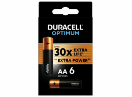 Duracell Optimum alkalická baterie, 6 ks (AA)