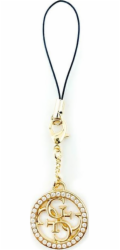 Guess Přívěsek 4G Strass Metal Logo Nové