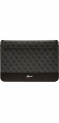 Guess 4G Metal Logo Computer Sleeve 14", černá Guess Saffiano Triangle Metal Logo Computer sleeve je perfektní obal pro notebook s úhlopříčkou displeje až do 13/14"" Obal vyrobený z imitace kůže s je
