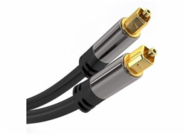 Toslink M/M, OD:6mm, Gold design 0,5m