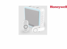 Honeywell Home DC915N bezdrátový zvonek Series 9, 200m, 8 melodií, přenosná základna, 2x tlačítko (jmenovka, design), bíílý