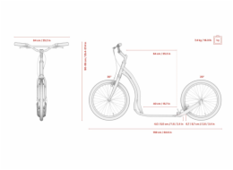 Koloběžka YEDOO Dragstr - white