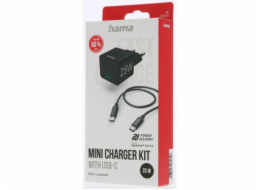 Hama set: rychlá USB nabíječka USB-C PD/QC 25 W + kabel USB C-C 1,5 m