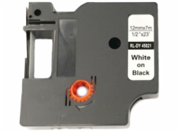 Allprint&nbsp;pro&nbsp;DYMO,&nbsp;45021,&nbsp;S0720610,12mm&nbsp;x&nbsp;7m,&nbsp;bílý&nbsp;tisk&nbsp;/&nbsp;černý&nbsp;podklad,&nbsp;D1&nbsp;&nbsp;
