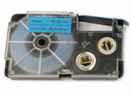 Allprint&nbsp;pro&nbsp;Casio,&nbsp;XR-9BU1,&nbsp;9mm&nbsp;x&nbsp;8m,&nbsp;černý&nbsp;tisk&nbsp;/&nbsp;modrý&nbsp;podklad&nbsp;&nbsp;